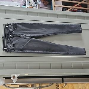 #193 blue notes Grey washed stretchy skinny higher rise size 27